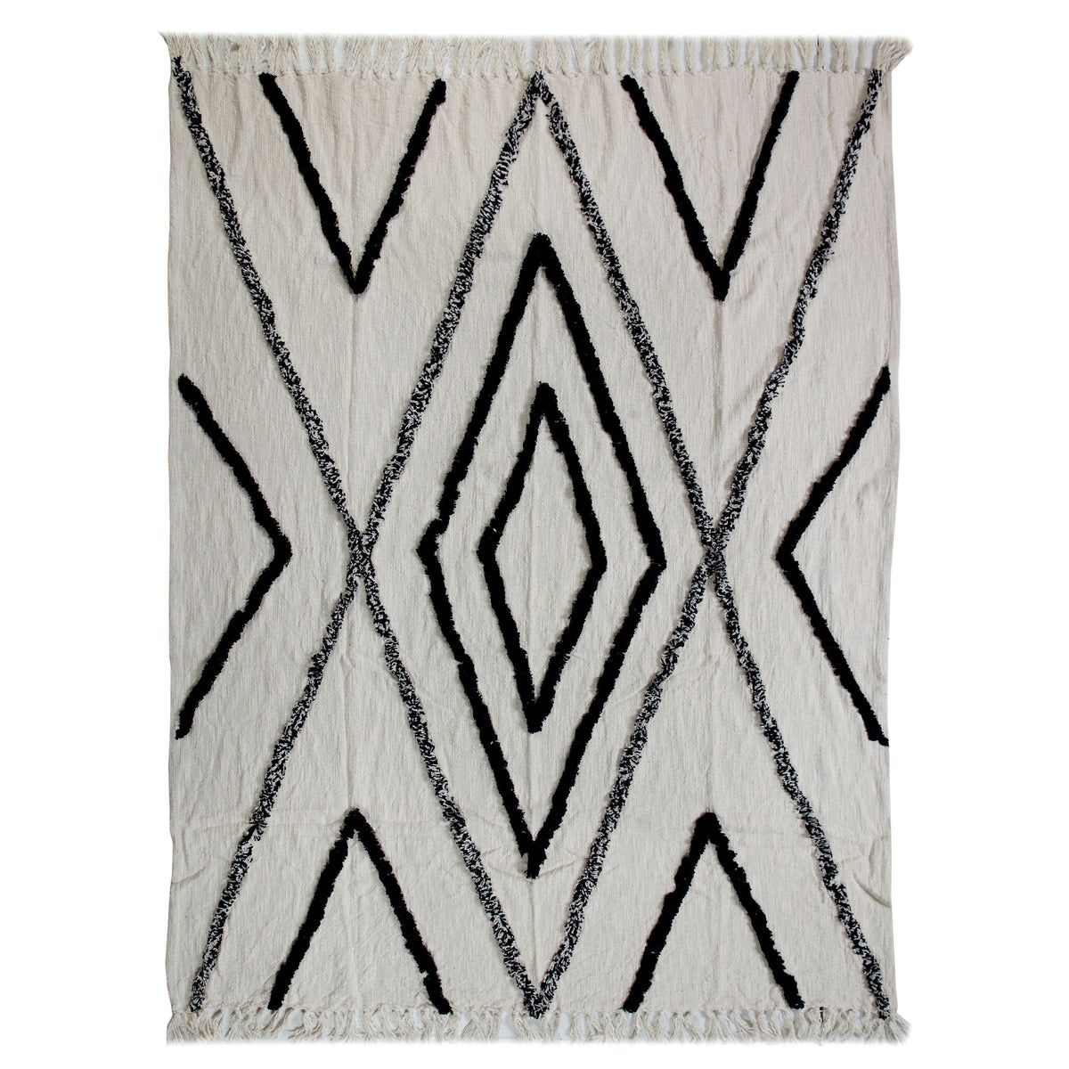 Natural Navy Throw — alternate view 4