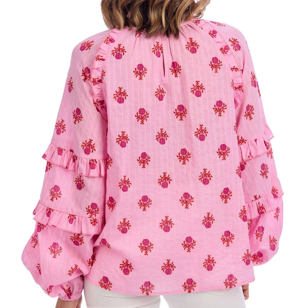Trenton Long Sleeve Printed Top — alternate view 2