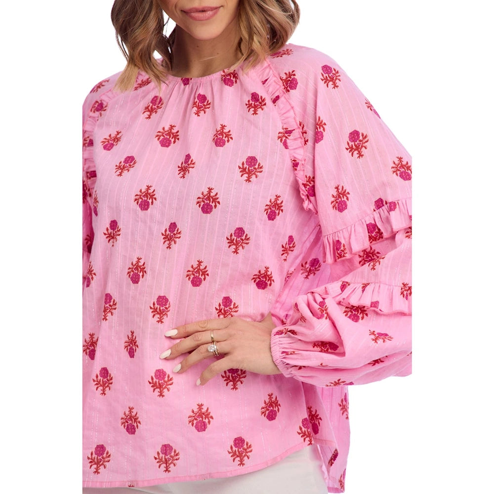 Trenton Long Sleeve Printed Top — alternate view 3