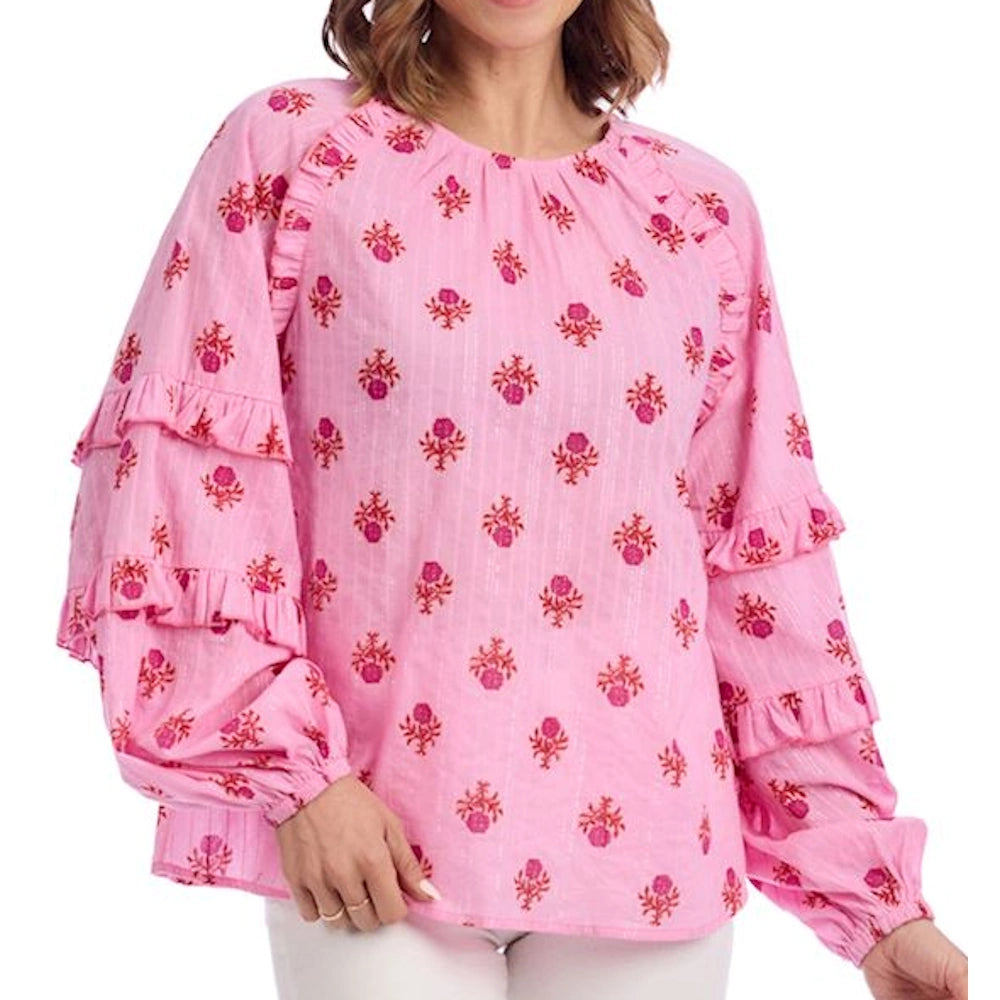 Trenton Long Sleeve Printed Top — alternate view 4