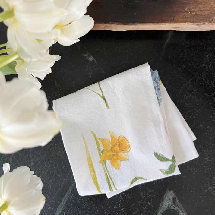Garden Flowers Tea Towel — alternate view 2