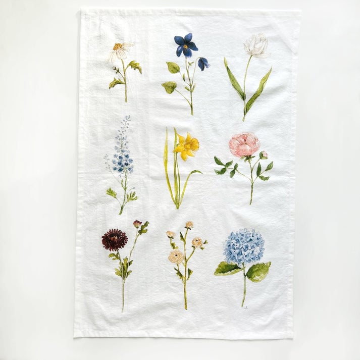 Garden Flowers Tea Towel — alternate view 3