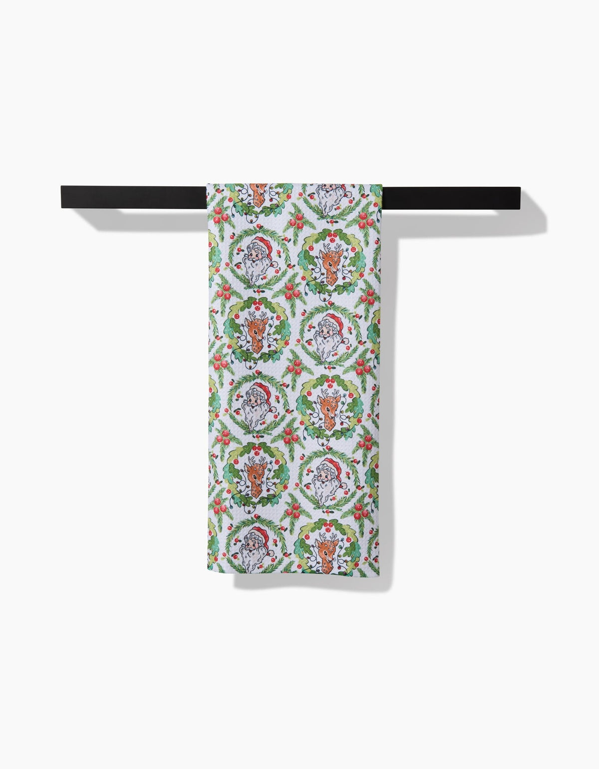 Berry Retro Holiday Tea Towel — alternate view 4