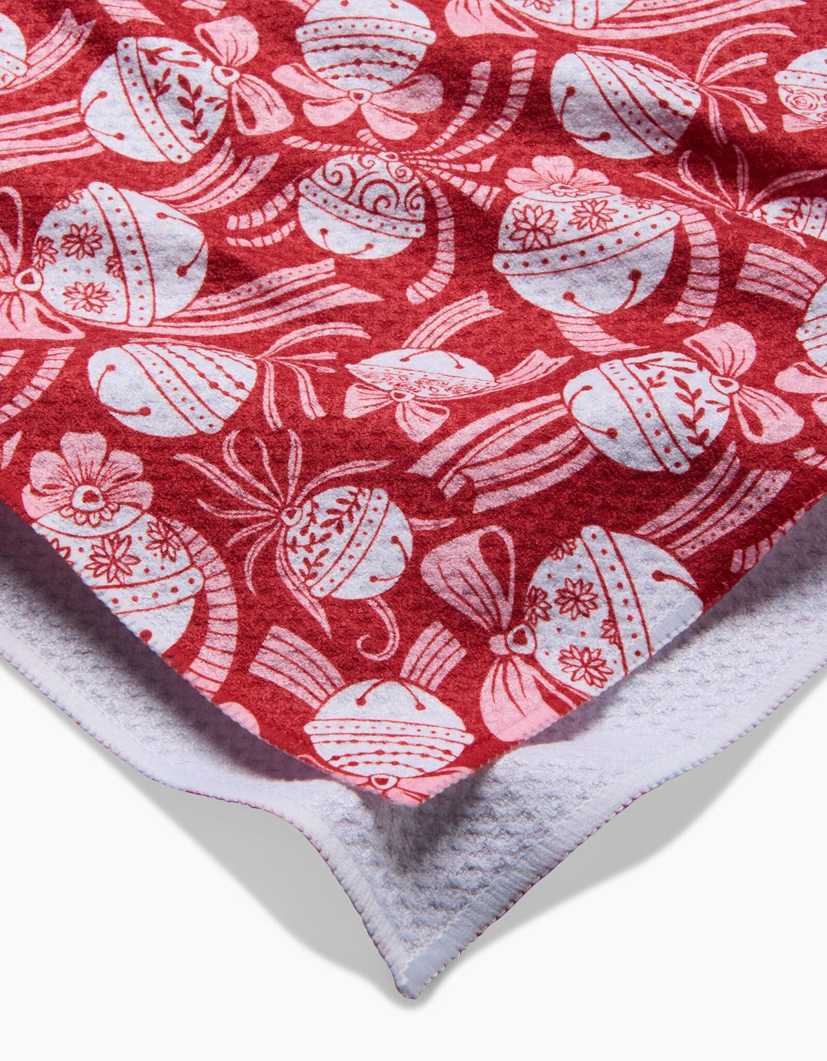 Holiday Bells Bows Tea Towel — alternate view 3