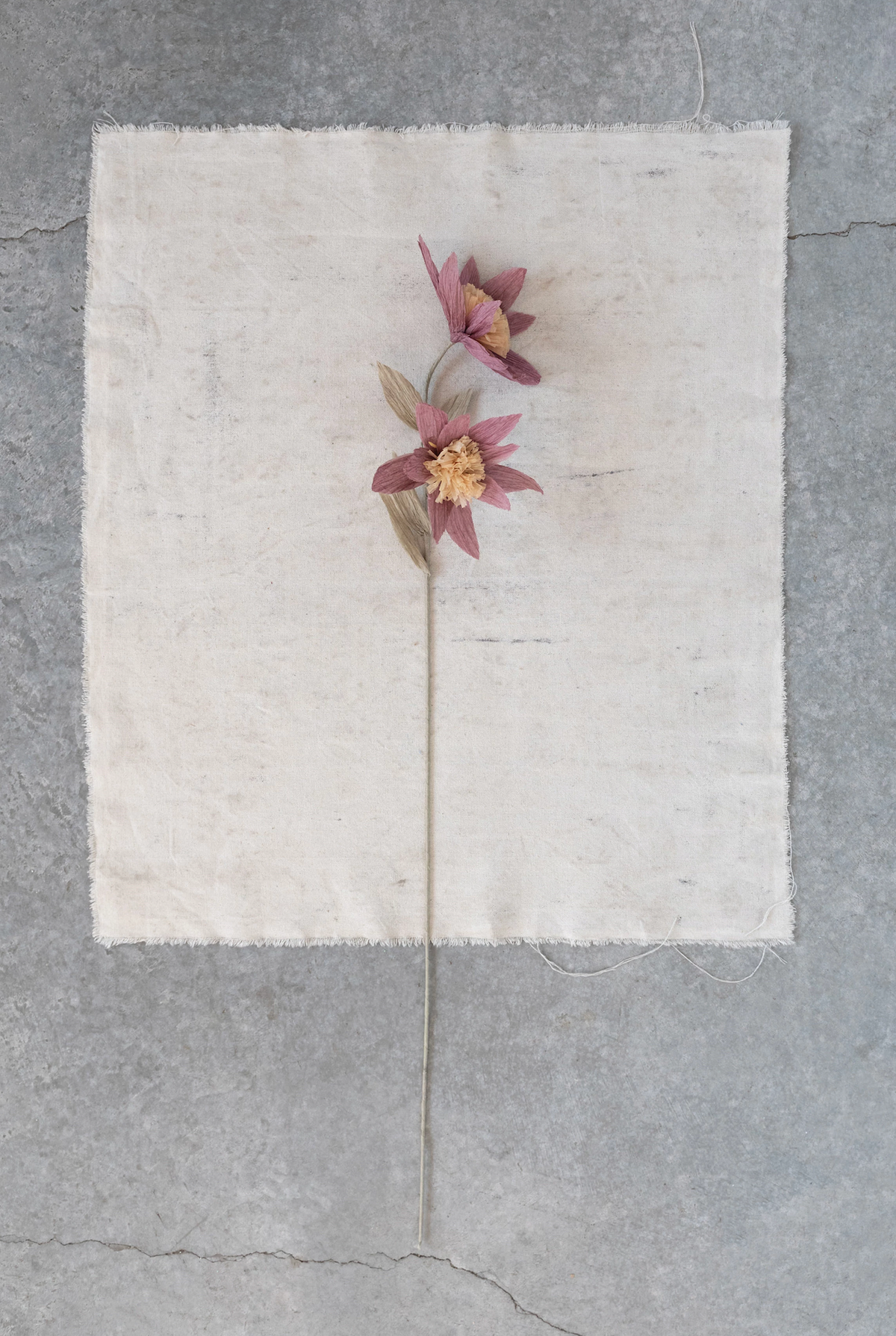 Paper Flower Spray- Purple — alternate view 2