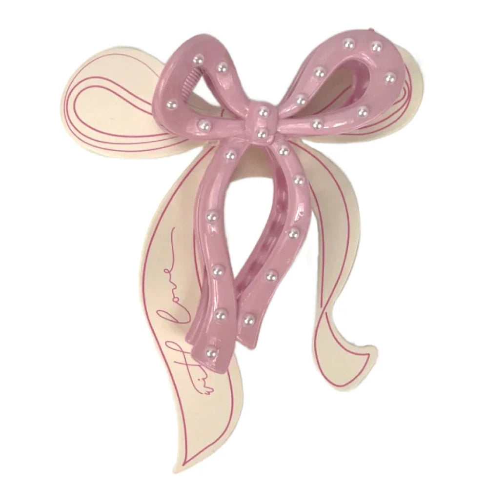 Valentine Bow Claw Clips — alternate view 3