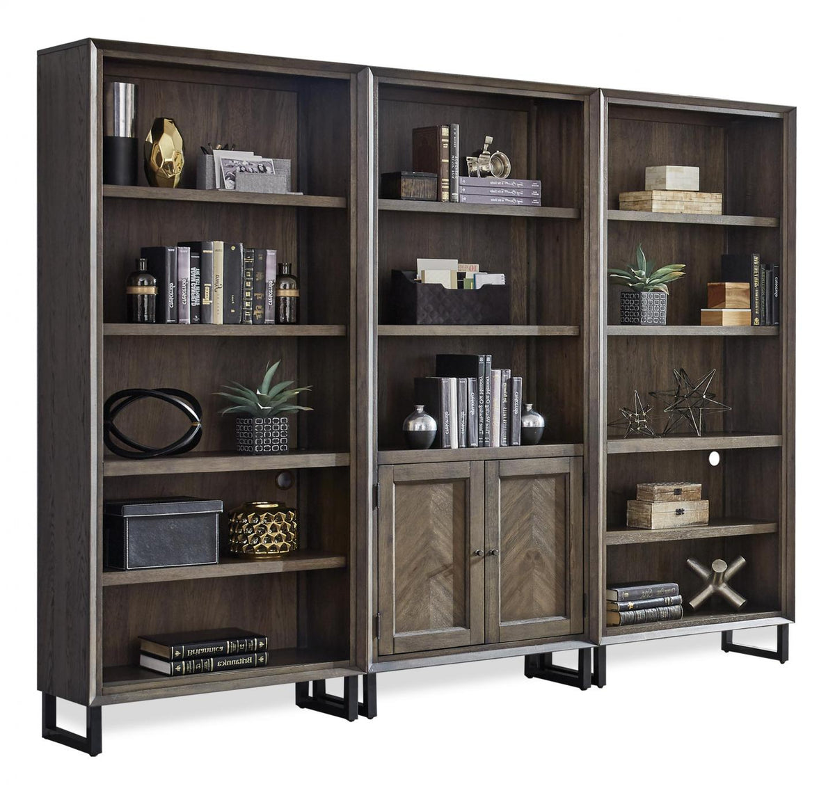 Harper Point Door Bookcase (Fossil) — alternate view 2