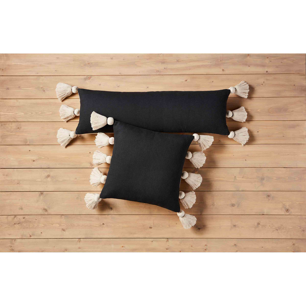 Black Tassel Pillows — alternate view 2