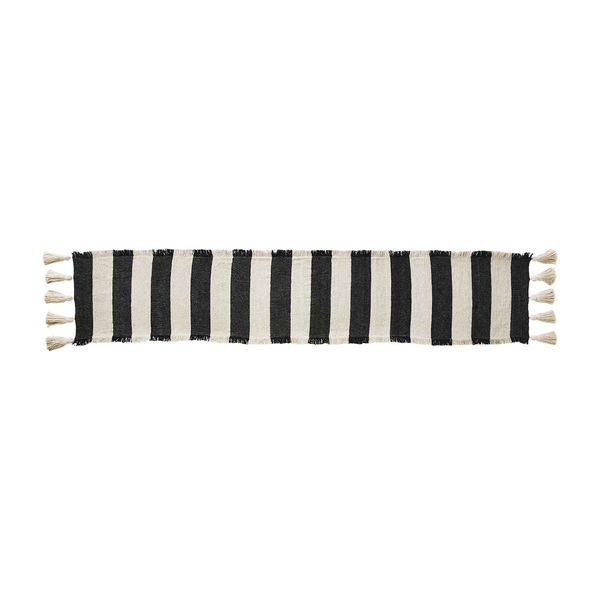 Stripe Black Ponchaa Table Runners — alternate view 2