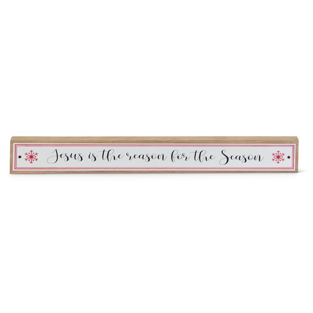 White & Red Enamel Holiday Message Signs — alternate view 3