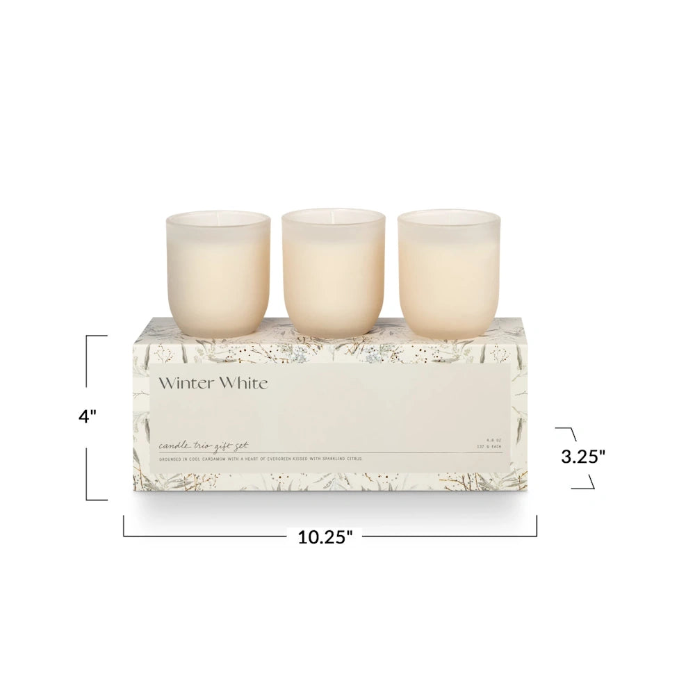 Winter White Candle Trio Gift Set — alternate view 4