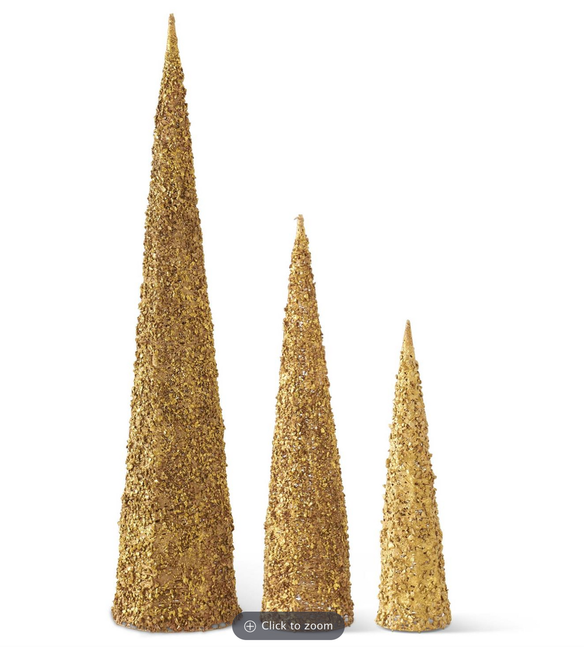 Gold Wire Lace Cone Tree- Small