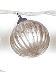 Embossed Mercury Glass Ornaments - Cream — alternate view 9