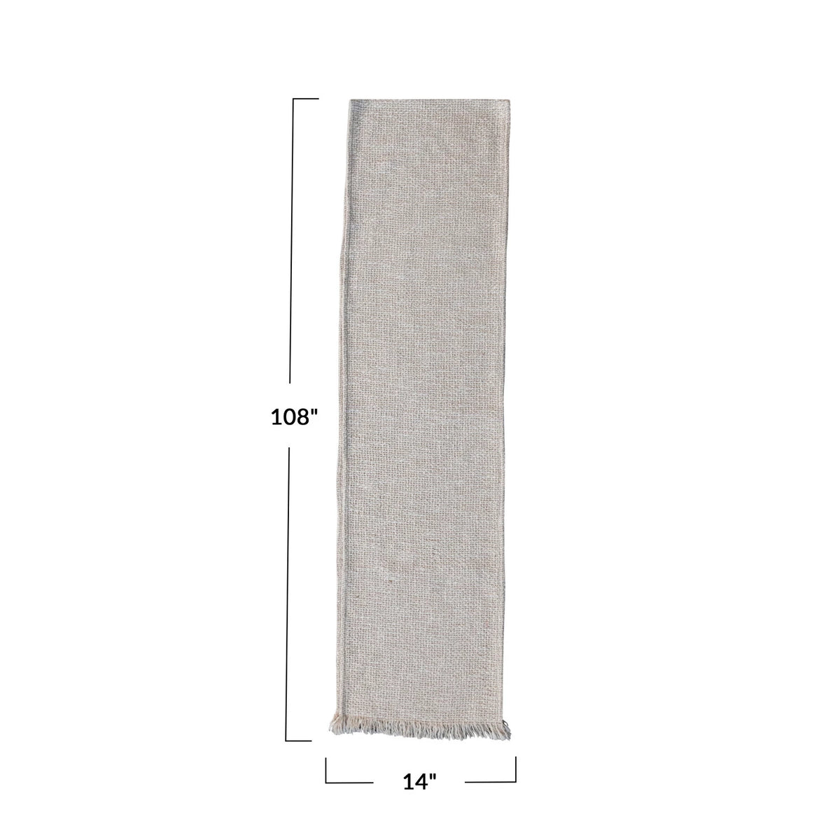 Cotton Table Runner With Metallic Gold Thread (108"x14") — alternate view 4