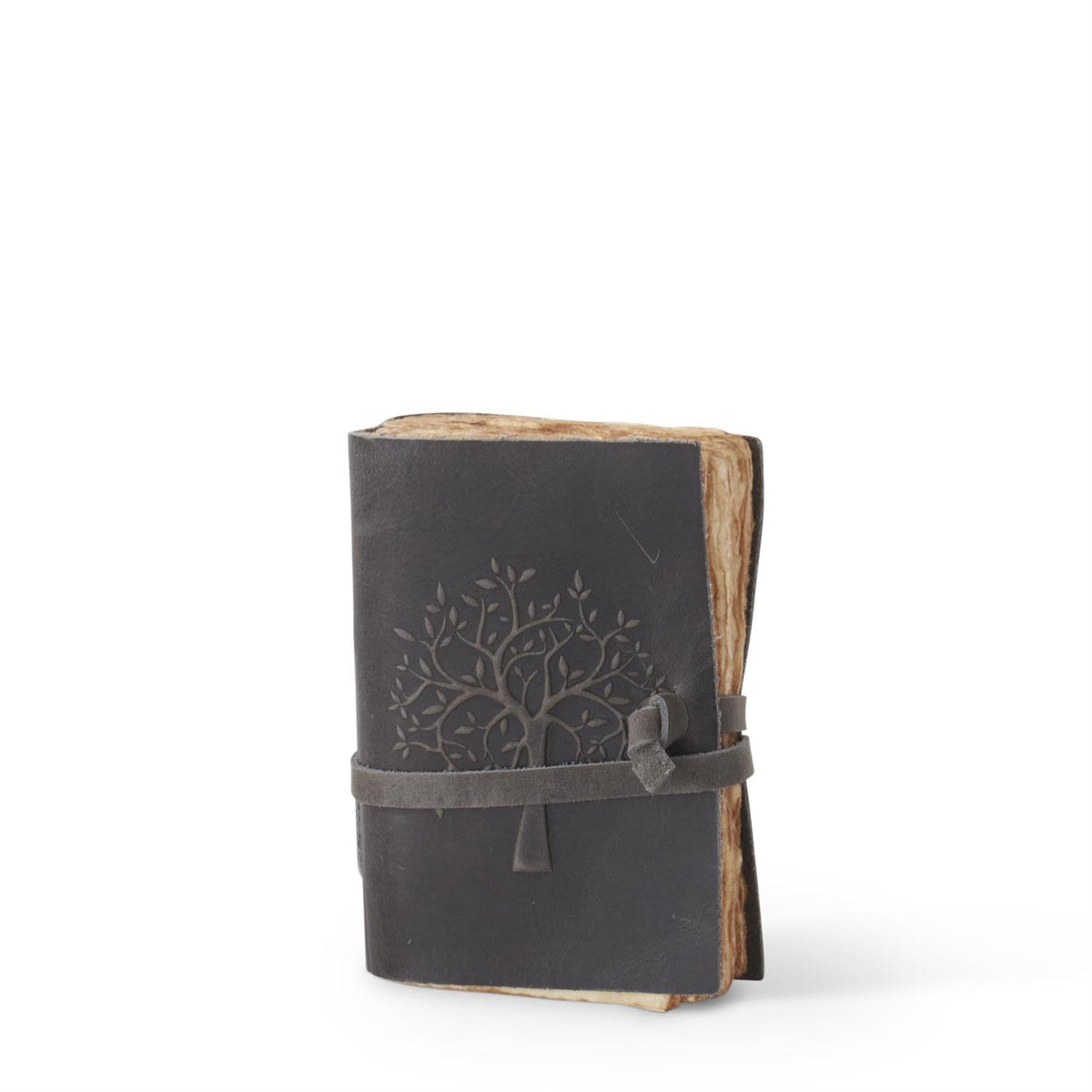Leather Tree Embossed Handcrafted Deckle Edge — alternate view 5