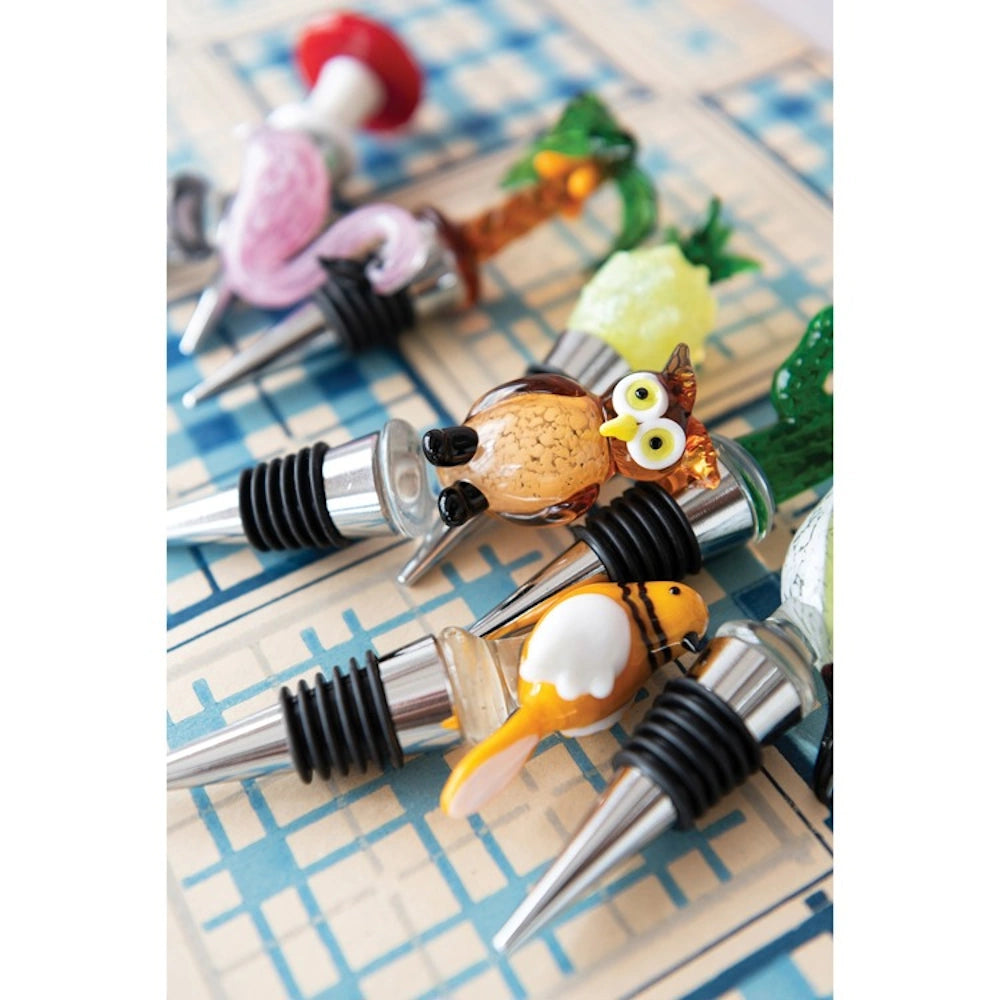 Zinc Alloy Wine Stopper with Glass Figure — alternate view 2