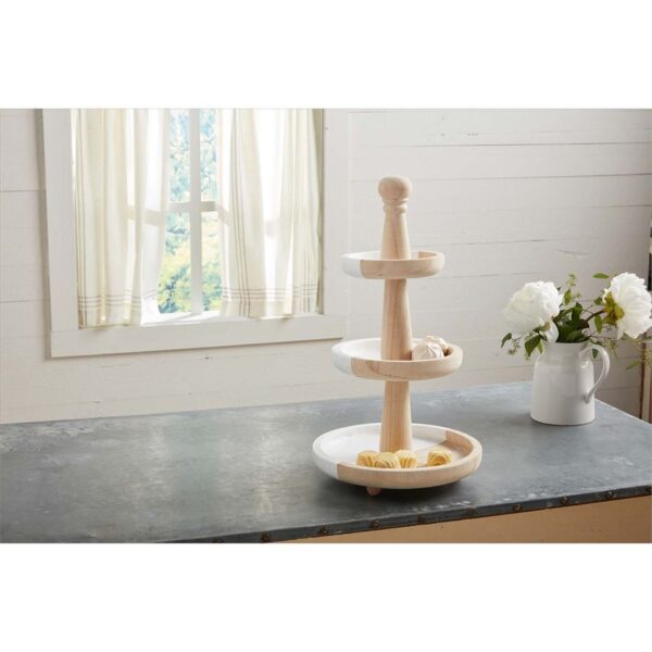 Paulownia Tiered Server — alternate view 2